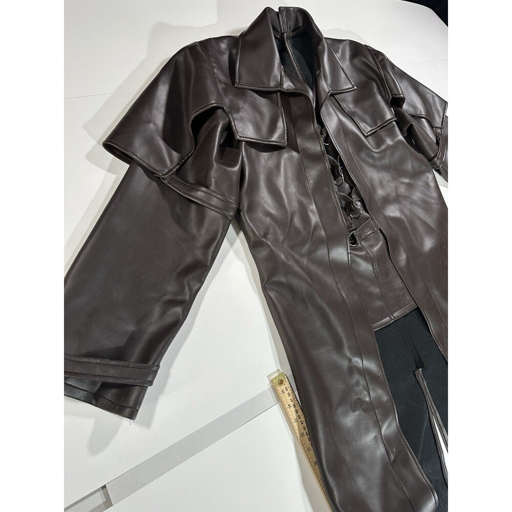 Van Helsing Cosplay Brown Leather Coat/Jacket Rubies Costume One Size Y2K Rare - Picture 6 of 16